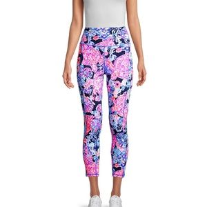 Lilly Pulitzer Leggings Weekender High Rise Midi Navy Turtle Amazement XXS NWT